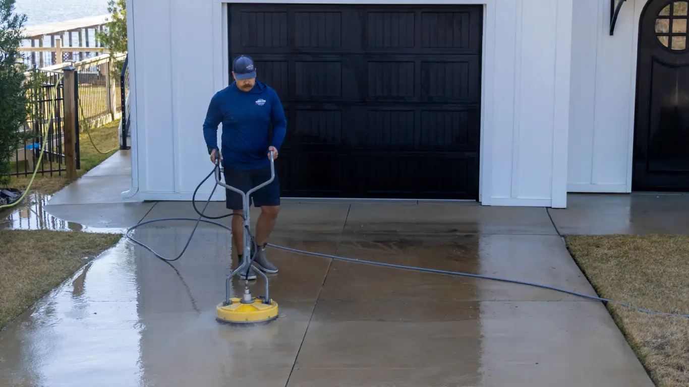 Driveway cleaning on Pensacola Beach